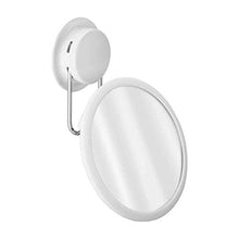 WWEIWU Pulito e Luminoso Ventosa Specchio da Bagno Specchio da Bagno Piccolo Specchio Specchio Specchio da Parete Parete a Parete Specchio Senza Punzone Staccabile, Angolo Libero, Specchio HD