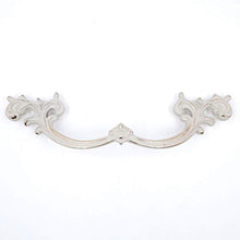 Confezione da 4 cassetti provinciali francesi bianchi avorio, 10 cm fori centri, stile vintage shabby chic per comodino credenza, PW1619W102