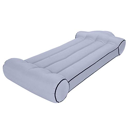 Divano ad aria gonfiabile da giardino divano letto reclinabile sacco a pelo esterno cortile patio mobili sedili aria letto giardino piscina sdraio grigio