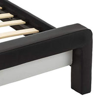 SKM Giroletto con LED Nero e Bianco in Similpelle 160x200 cm (34.65kg)
