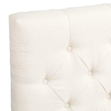 HLOEC Letto a piattaforma in morbido lino/letto matrimoniale/letto matrimoniale con testiera/copriletto (beige)