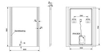 Yellowshop - Specchio Specchiera Cm L.60 x H.80 A Luce LED Retroilluminato Filo Muro Bagno Design Moderno con Touch Modello Vertical 68