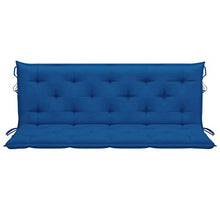 vidaXL Cuscino per Dondolo Blu 150 cm in Tessuto