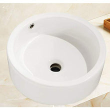 XiuHUa Bacino del Bagno Piccolo Appartamento casa miglioramento Semplice Fase di Ceramica d'Arte Bagno Rotonda lavabo Balcone Piscina Lavanderia Bacino del Bagno 460x460x135mm Miglioramento Domestico