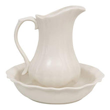 Biscottini Set Toilette in Porcellana per Lavabo Bagno Antico Bianco
