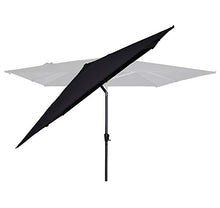 VONROC Ombrellone Rosolina 280x280cm. Parasole inclinabile. Tessuto UPF 50+. Antracite/Nero