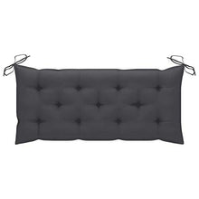 vidaXL Cuscino per Panca da Giardino Antracite 120x50x7 cm in Tessuto