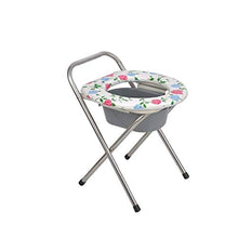 Sgabelli da Bagno Pieghevoli Sedia da Bagno per Toilette Mobile Acciaio Inossidabile Donne Incinte 33 57 50 cm 94