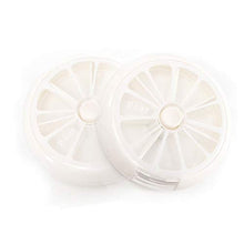 Astuccio portapillole Casa Bianca Limone Forma Pill Box Viaggi Rotary Comodo in Uscita Pillola conveniente Box Pill Box Portatile Organizer per Pillole