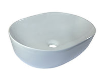 1 lavabo in ceramica ovale piccolo lavabo lavabo in ceramica lavabo bagno 49 x 35 cm.