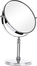 Specchio per trucco a led Specchio cosmetico da appoggio 5x Zoom, 6 pollici Specchio per trucco Specchio da tavolo con piedistallo per bagno Camera da letto, Specchio da barba Specchio cosmetico per c