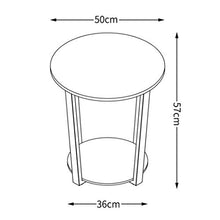 TONG HXF- Tavolino Basso Tavolino con Base in Legno Diametro 50 * H57cm Arredamento Decorato Soggiorno Balcone casa e Ufficio Tavolo Durevole (Size : Diameter 50*H57cm)