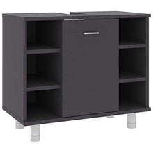 Armadio da bagno, 60 x 32 x 53,5 cm, colore: grigio