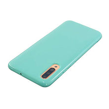 Custodia per Samsung Galaxy A7 2018 Cover, CrazyLemon Custodia protettiva antiurto per telefono sottile in silicone tinta unita con design in gelatina tinta unita - Cielo Blu
