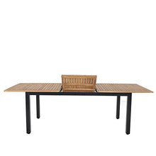 Chicreat Tavolino allungabile con ripiano in acacia FSC, 140/180 x 90 x 74/76,5 cm