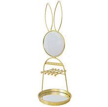 ADSE Simpatico Specchio per Il Trucco Specchio per Il Trucco in Ferro - Espositore per Bracciale con orecchino per Specchio da Trucco da Tavolo Decorativo