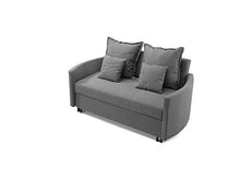 Divano Nordic trasformabile Letto in Tessuto Grigio