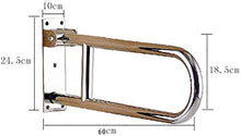 Maniglioni da bagno Flip-up servizi igienici di sicurezza Grab Bar, doccia di sicurezza Grab Rails, Bagno maniglia guida di tovagliolo da bar, presa antiscorrimento Intorno accessibile bracciolo Acces
