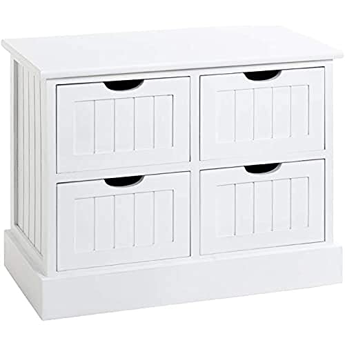 Haku Möbel Cassettiera, Bianco, P 30 x L 56 x a 45 cm, T B H