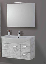 Set Mobile Lavabo Specchio LED Arredo Bagno Moderno Sidney90 CERAMICHEMIRANDA-Toronto