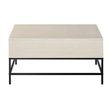HOMCOM Tavolino Sollevabile da Salotto, Tavolo da Caffè in Legno con Piano Alzabile e Vano Contenitore, 90x60.5x45.5cm