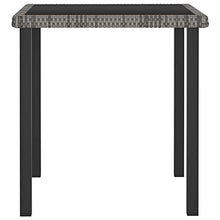 Tidyard Set da Pranzo da Giardino con Cuscini in Polyrattan 5 pz Set da Giardino Tavolo e Sedie in Rattan Tavolo Quadrato e 4 Sedie