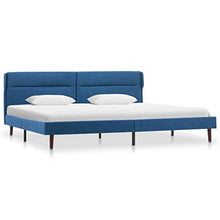 vidaXL Giroletto Blu in Tessuto 160x200 cm
