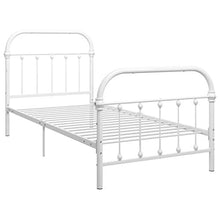mewmewcat Struttura in Metallo Bianco Struttura Famiglia Pratico giroletto, Camera da Letto in Stile Moderno giroletto in Metallo 213 x 101 x 109 cm (Lunghezza x Larghezza x Altezza)