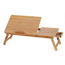 jiaju Tavoli da Picnic Tavolo Pieghevole, Portatile Pieghevole Bamboo Laptop Table Sofa Letto per Laptop Home Laptop Stand Computer Notebook Desk Bed Tavolo da Pranzo Plus Size (Color : A)