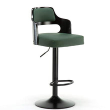 Counter Height Bar Stool Light Weight Industrial Metal Barstool per Kitchen Counter Farmhouse Swivel Bar Sedia Regolabile Stools con Schienale in Legno