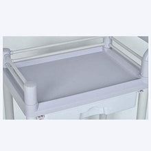 Carrello Medico di Bellezza A Doppio Strato, Veicoli per Strumenti Multifunzione, Carrelli per Ambulatori in Plastica per Addominali, Carico 120 kg
