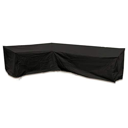 Copertura per Mobili da Giardino, Copertura per Divano Angolare per Interni Ed Esterni, Copertura Antipolvere per Mobili, Copertura per Tavolo da Esterno (155 * 95 * 68cm,Nero)