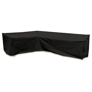 Copertura per Mobili da Giardino, Copertura per Divano Angolare per Interni Ed Esterni, Copertura Antipolvere per Mobili, Copertura per Tavolo da Esterno (155 * 95 * 68cm,Nero)