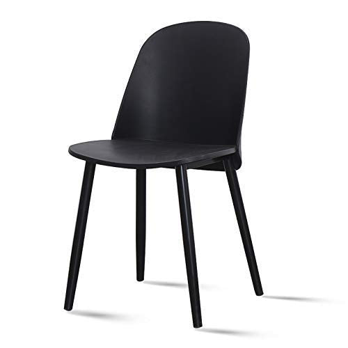 zvcv Sedia da Pranzo Sedia con Schienale in plastica per Soggiorno, scrivania, terrazza, Ufficio, Cucina, Mense, Marrone