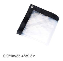 XWZH Telone Impermeabile Trasparente incatramata, PVC Trasparente in Vinile incatramata, Cristallo Trasparente Tela incatramata del PVC (Color : Clear, Size : 1x1.8m)
