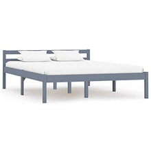 SKM Giroletto Grigio in Legno Massello di Pino 140x200 cm (20.4kg)