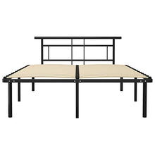 Tidyard Giroletto Nero in Metallo 140x200 cm,Facile da Montare/Costruzione in Metallo,Facile da Montare