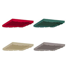 Swing Canopy Replacement Copertura superiore impermeabile per Outdoor Garden Patio Porch Yard 164 114 15 cm verde
