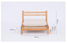 HongTeng Divani Creative Small Zen Chair Multi-Funzionale Sedia Bassa bay Window Tatami Bamboo Sedile Portatile for Il Tempo Libero Sedia con Cuscino 45 × 43,5 cm