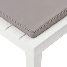 Festnight Sedia a Sdraio da Giardino con Cuscino Poltrona Sedia Sdraio Relax in Plastica 78 x 78 x 70 cm Sedie Esterno Colore Bianca