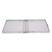 FGWE - Tavolo pieghevole multiuso portatile, 120 x 60 x 70 cm, colore: Bianco, Beige