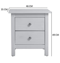 VS Venta-stock Comodino Betty con 2 cassetti Bianco