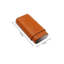 NIHAOA Accessori del Sigaro Portasigari corrosione Cigar Box-3- Dita in Pelle Marrone, Legno di Cedro Foderato Cigar Humidor Buon apporto di umidità