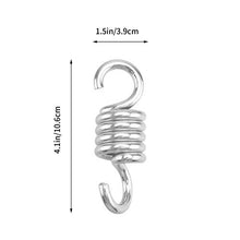 Yardwe 2 Pezzi Molla di Sospensione per Amache e Altalene a Dondolo Swing Molle per Dondolo da Giardino in Acciaio Inox 440Lbs.Capacity (6.7mm)