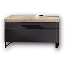 Stella Trading Loft-Two-Mobile TV (Parte Inferiore), Effetto Rovere Artisano, Colore: Grafite, 96 x 55 x 44 cm