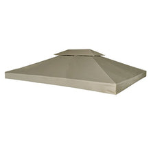 Festnight Copertura per Tenda Copertura Impermeabile Gazebo Copertura 270g / m² Beige 3 x 4 m