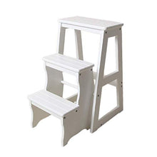 Gradini Pieghevoli in Legno, scarpiera Portatile Sgabello con Gradino in Legno massello, Scala Pieghevole per Interni per Adulti, Supporto per Fiori in Legno con Telaio per Piante, Attrezzi Pesanti