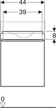 Geberit Citterio Lavamano lavabo Mobiletto Vanity 500555JJJ1, 44x55.4x31.6 cm, 1 Anta - 500.555.JJ.1