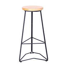 LWW Sgabelli, Sgabelli Retro Sedia da pranzo in legno Designer Kitchen Bar bar di design sgabello in stile industriale,Seatheight45cm