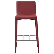 UnfadeMemory Set da Bar Set di mobili per Cucina, Giardino 3 pz in Similpelle Rosso Vino